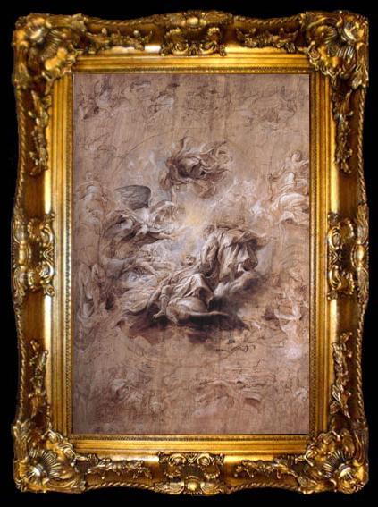 framed  Peter Paul Rubens The Apotheosis of Fames I and Other Studies (mk01), ta009-2